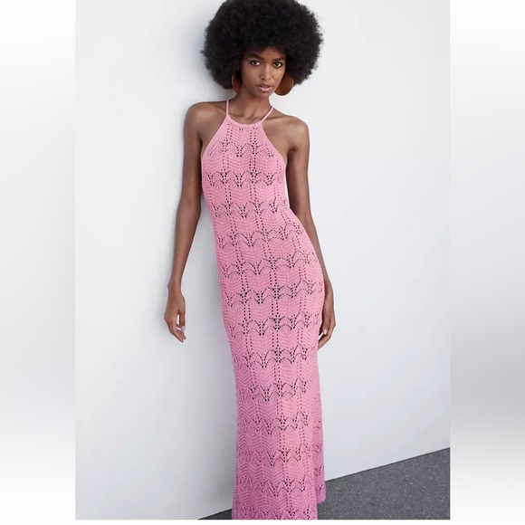 SOLD. NWT House of Harlow 1960 Crochet knit dress in daffodil 🌼 yellow - Picture 2 of 11